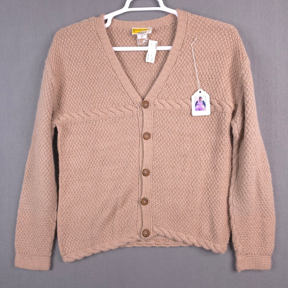 Artesanias Pachamama 100% Alpaca Wool Cardigan Sweater Womens Hand Made In Peru - Picture 2 of 14